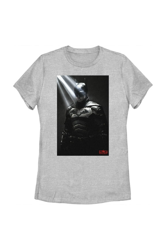 Women's The Batman In the Light Poster Graphic Tee Athletic Heather 2X Large