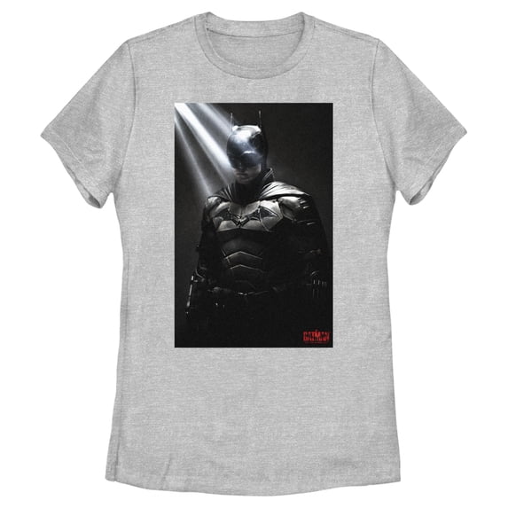 Women's The Batman In the Light Poster Graphic Tee Athletic Heather 2X Large