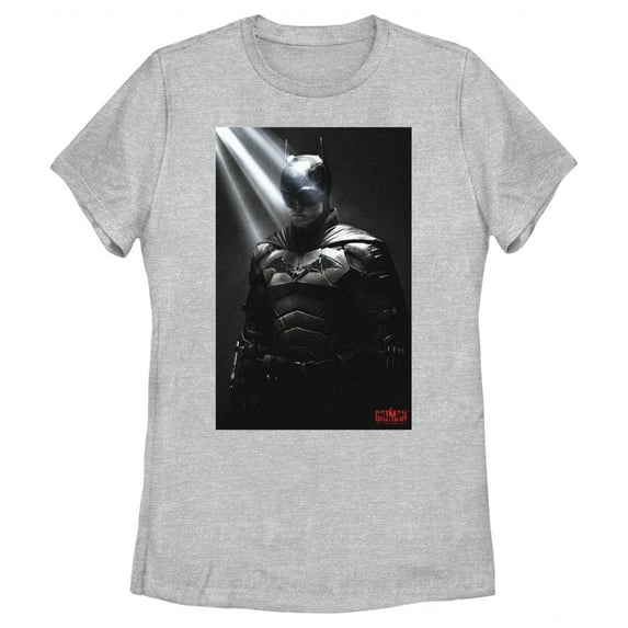 Women's The Batman In the Light Poster Graphic Tee Athletic Heather Large