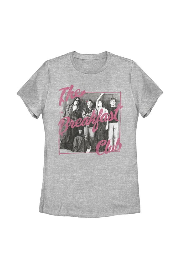 Women's The Breakfast Club Distressed Retro Group Shot Graphic T-Shirt