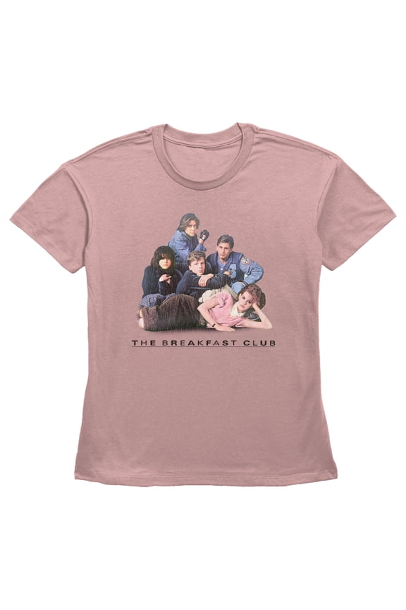 Women's The Breakfast Club Movie Poster Graphic Tee Desert Pink X Small