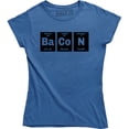 thumbnail image 1 of Women's The Chemistry Of Bacon Funny Brunch Periodic Table Science T-Shirt, 1 of 4
