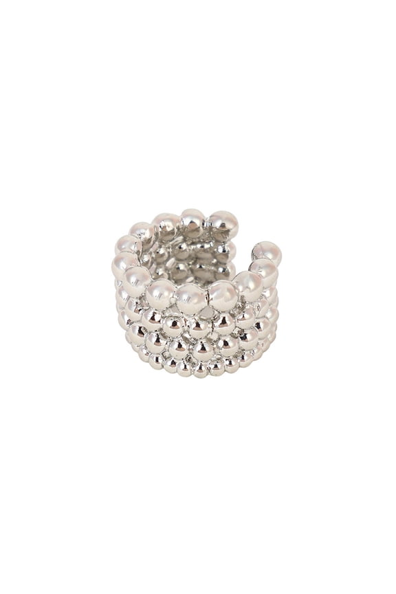 Women's The Dewdrop Statement Ring - Chrome Silver