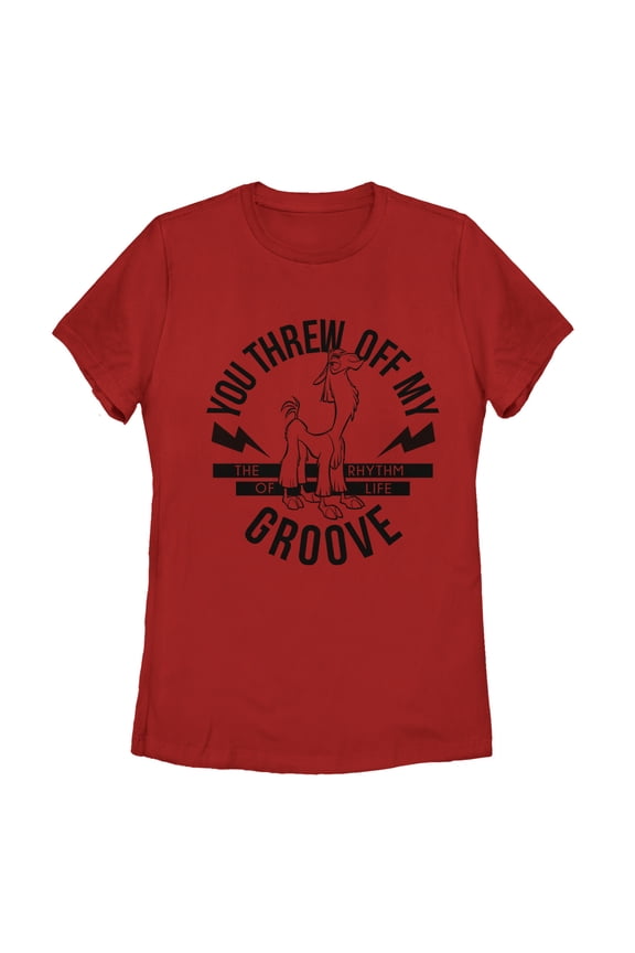 Women's The Emperor's New Groove Kuzco Threw Off Groove Graphic Tee Red Large