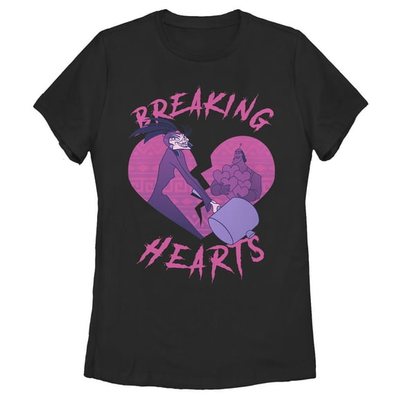 Women's The Emperor's New Groove Yzma Breaking Hearts  Graphic Tee Black 2X Large