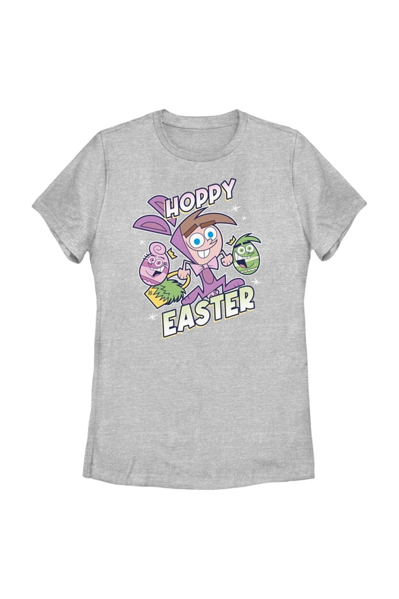 Women's The Fairly OddParents Hoppy Easter Timmy Turner Graphic Tee Athletic Heather Medium