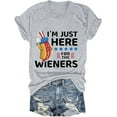 thumbnail image 1 of Women's The Flag Print Crew Neck Shirt Independence Day T-Shirt Short Sleeve 4Th of July Outfits for Women, 1 of 5