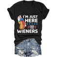thumbnail image 1 of Women's The Flag Print Crew Neck Shirt Independence Day T-Shirt Short Sleeve 4Th of July Outfits for Women, 1 of 5