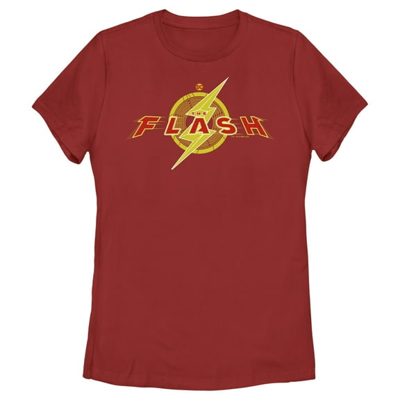 Women's The Flash Animated Logo Graphic Tee Red 2X Large
