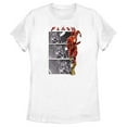 thumbnail image 1 of Women's The Flash Speedster comics Book Panels Graphic Tee White Small, 1 of 4