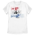 thumbnail image 1 of Women's The Flash Superheroes Silhouettes  Graphic Tee White X Large, 1 of 4