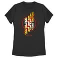 thumbnail image 1 of Women's The Flash Triple Gold Logo  Graphic Tee Black Medium, 1 of 4