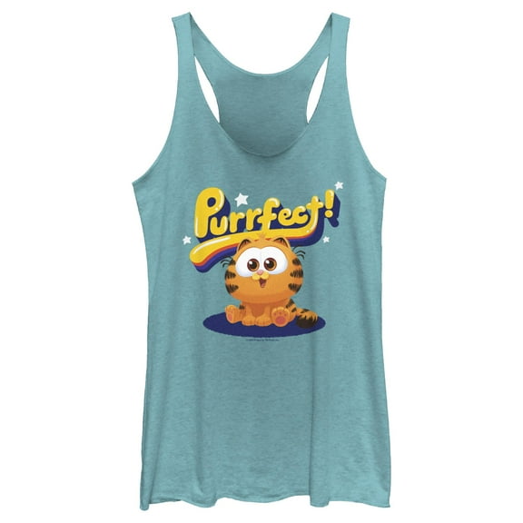 Women's The Garfield Movie Purrfect Baby  Racerback Tank Top