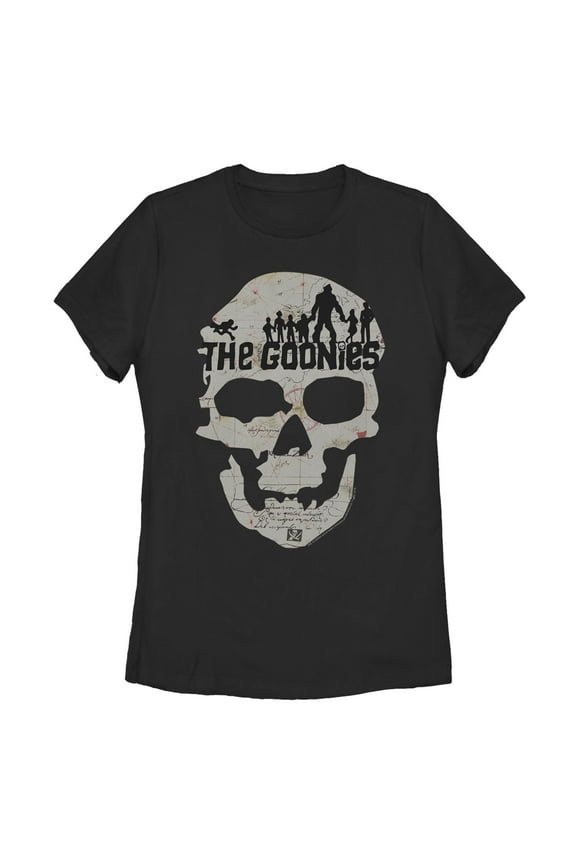 Women's The Goonies Skull Map Logo Graphic T-Shirt