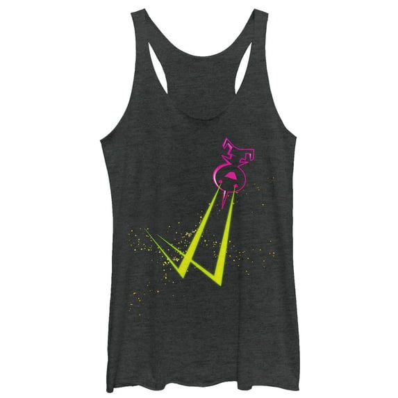 Women's The Incredibles 2 Jack-Jack Laser Show Racerback Tank Top Black Heather Small