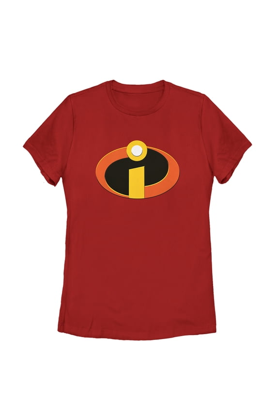 Women's The Incredibles Classic Logo Graphic Tee Red Medium