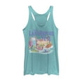 thumbnail image 1 of Women's The Land Before Time Dinosaur Summer Splash Racerback Tank Top Tahiti Blue 2X Large, 1 of 3