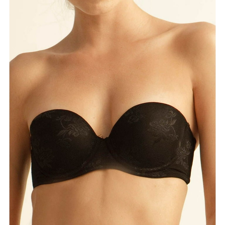 Women's The Little Bra Company F001 Sascha Petite Strapless Bra (Black Lace  28B) 