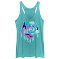 thumbnail image 1 of Women's The Little Mermaid 90's Ursula  Racerback Tank Top Tahiti Blue 2X Large, 1 of 3