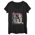 thumbnail image 1 of Women's The Little Mermaid 90s Ariel Poster Scoop Neck Black 2X Large, 1 of 4