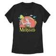 thumbnail image 1 of Women's The Little Mermaid Ariel Classic  Graphic Tee Black Large, 1 of 3