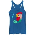 thumbnail image 1 of Women's The Little Mermaid Ariel Love  Racerback Tank Top Royal Blue Heather Medium, 1 of 3