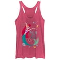 thumbnail image 1 of Women's The Little Mermaid Ariel Part of Your World Dance Racerback Tank Top Pink Heather 2X Large, 1 of 3
