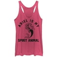 thumbnail image 1 of Women's The Little Mermaid Ariel Spirit Animal  Racerback Tank Top Pink Heather Large, 1 of 3