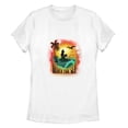 thumbnail image 1 of Women's The Little Mermaid Tropical Scene Graphic Tee White 2X Large, 1 of 4