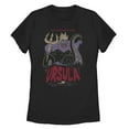 thumbnail image 1 of Women's The Little Mermaid Ursula Sea Witch  Graphic Tee Black Small, 1 of 3