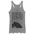 thumbnail image 1 of Women's The Little Mermaid Ursula Text  Racerback Tank Top Gray Heather Medium, 1 of 3