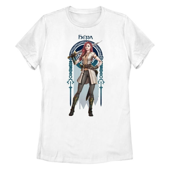 Women's The Lord of the Rings: The War of the Rohirrim Hera with Sword Pose Graphic T-Shirt