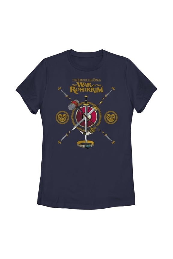 Women's The Lord of the Rings: The War of the Rohirrim Swords and Daggers Badge  Graphic T-Shirt