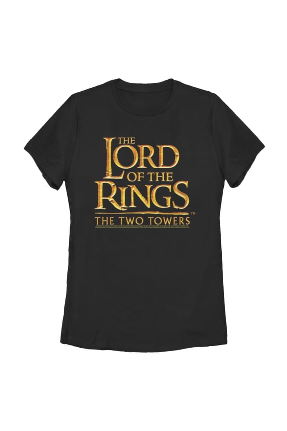 Women's The Lord of the Rings Two Towers Large Logo  Graphic Tee