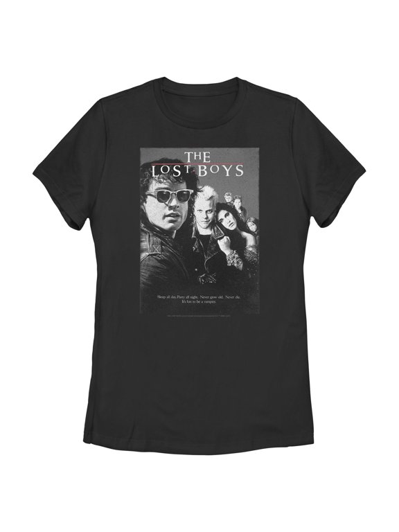 Women's The Lost Boys Black and White Poster Graphic T-Shirt