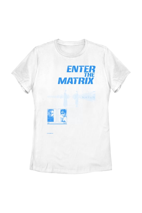 Women's The Matrix Enter the Matrix Graphic Tee White 2X Large