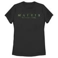 thumbnail image 1 of Women's The Matrix Resurrections Logo Graphic Tee Black 2X Large, 1 of 4