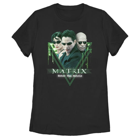 Women's The Matrix Trio  Graphic Tee Black Medium