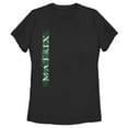 thumbnail image 1 of Women's The Matrix Vertical Logo  Graphic Tee Black 2X Large, 1 of 4