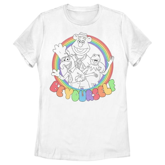 Women's The Muppets Be Yourself  Graphic Tee White 2X Large
