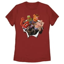 Women's The Muppets Breakout  Graphic Tee Red Medium
