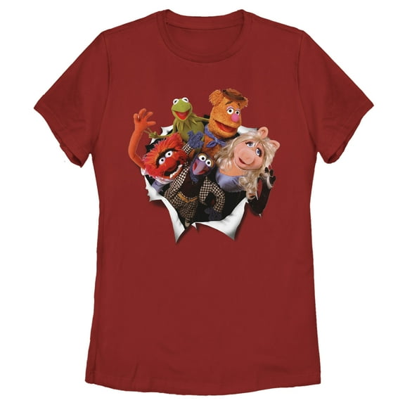 Women's The Muppets Breakout  Graphic Tee Red Medium