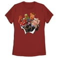 thumbnail image 1 of Women's The Muppets Breakout Graphic Tee Red Small, 1 of 4