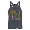 thumbnail image 1 of Women's The Muppets Character Panels Racerback Tank Top Navy Blue Heather X Large, 1 of 4