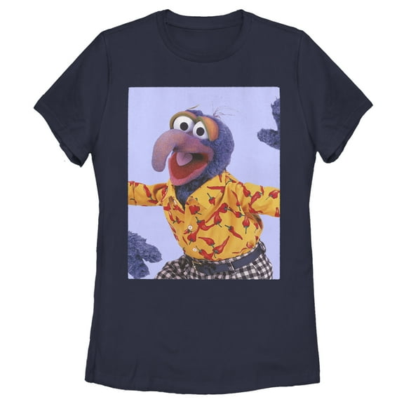 Women's The Muppets Gonzo Chili Peppers  Graphic Tee Navy Blue Medium
