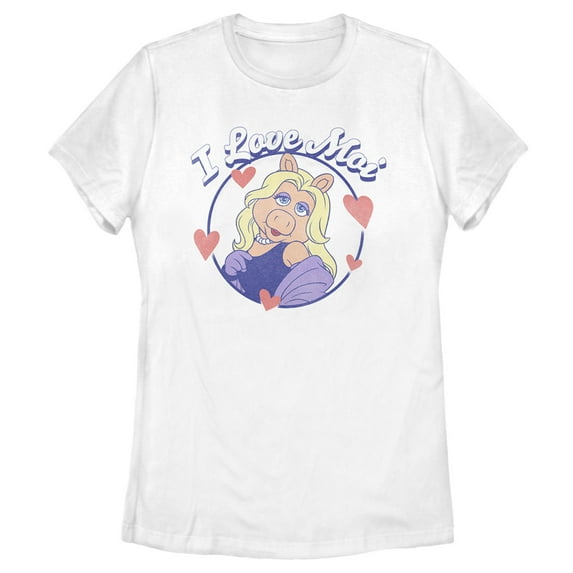 Women's The Muppets I Love Moi Graphic Tee White Small