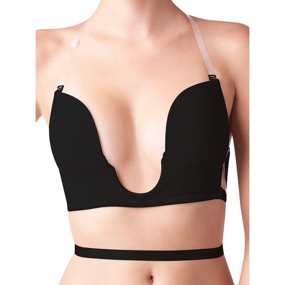 Women's The Natural 2303 Sexy Plunge Bra (Black 3)