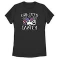 thumbnail image 1 of Women's The Nightmare Before Christmas Egg-Cited for Easter Graphic Tee Black X Large, 1 of 4
