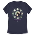 thumbnail image 1 of Women's The Nightmare Before Christmas Forever & Always Couple Graphic Tee Navy Blue Large, 1 of 4
