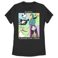 thumbnail image 1 of Women's The Nightmare Before Christmas Group Character Portraits Graphic Tee Black Small, 1 of 4